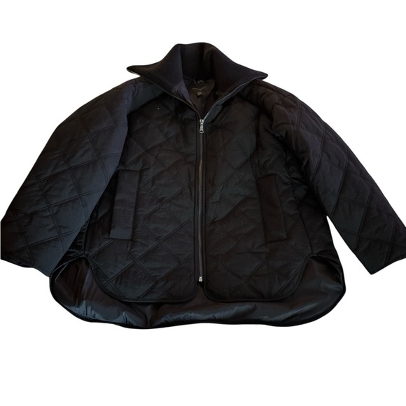 Banana Republic Black Quilted Puffer Jacket Run Big like size M/L - Picture 3 of 9
